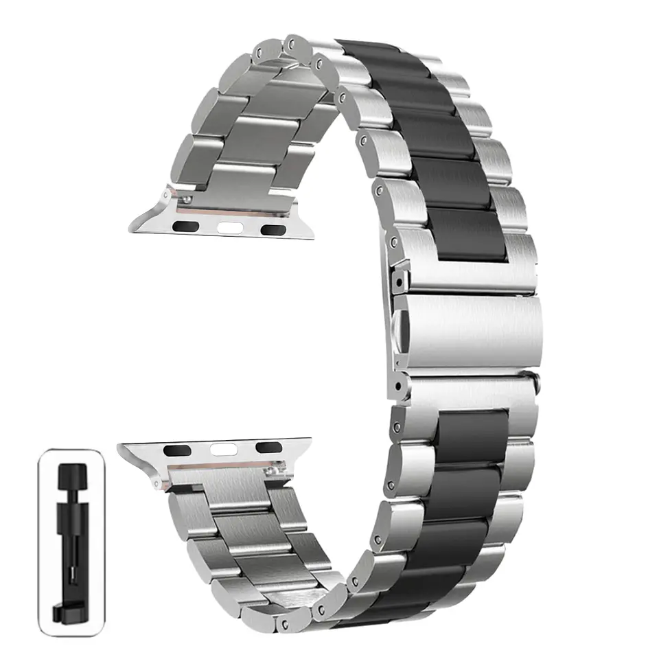 Correas Para Apple Watch Serie 9 - 45MM -  Metálicas De Eslabón 12