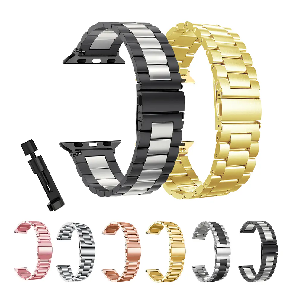 Correas Para Apple Watch Serie 10 - 42MM -  Metálicas De Eslabón 1