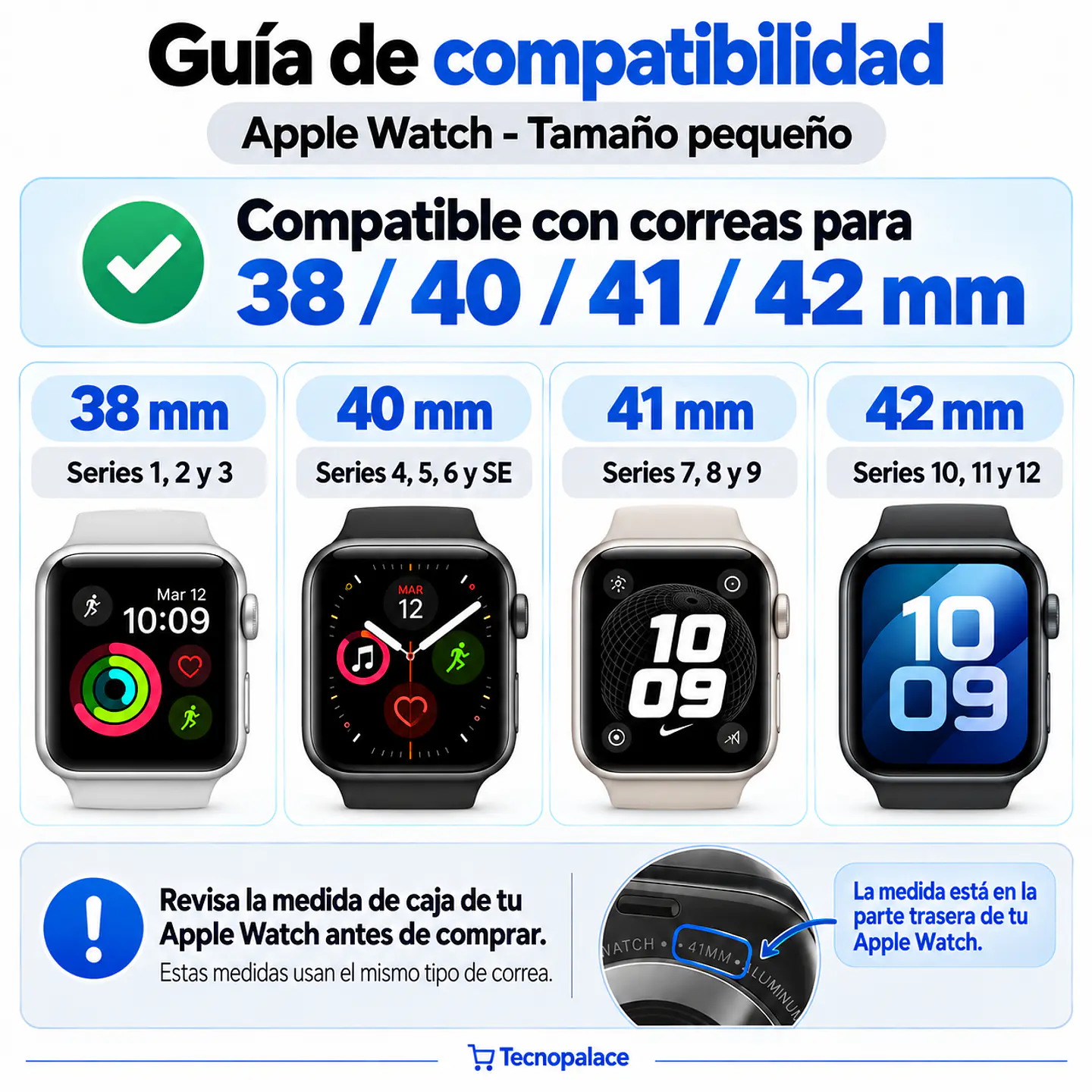 Correas Para Apple Watch SE 1 - 40MM -  Metálicas De Eslabón 2