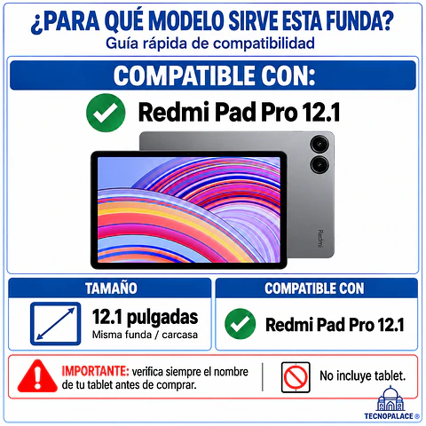 Fundas Smart Cover Clear Para Redmi Pad 12.1"