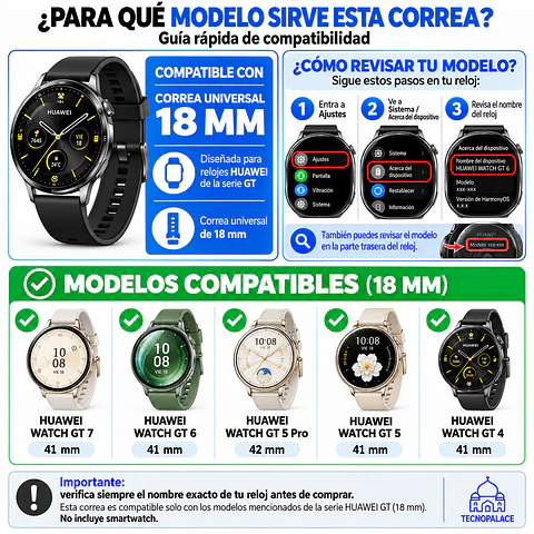 Correa Para Huawei Watch GT 4 - 41MM - Silicona Con Hebilla