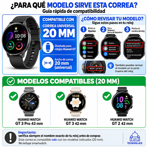 Correa Para Huawei Watch GT 3 - 42MM - Silicona Ocean