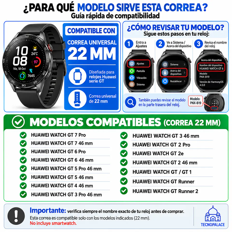 Correa Para Huawei Watch GT 3 - 46MM - Silicona 2