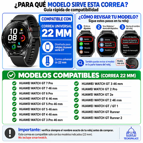 Correa Para Huawei Watch GT 3 - 46MM - Silicona Sport