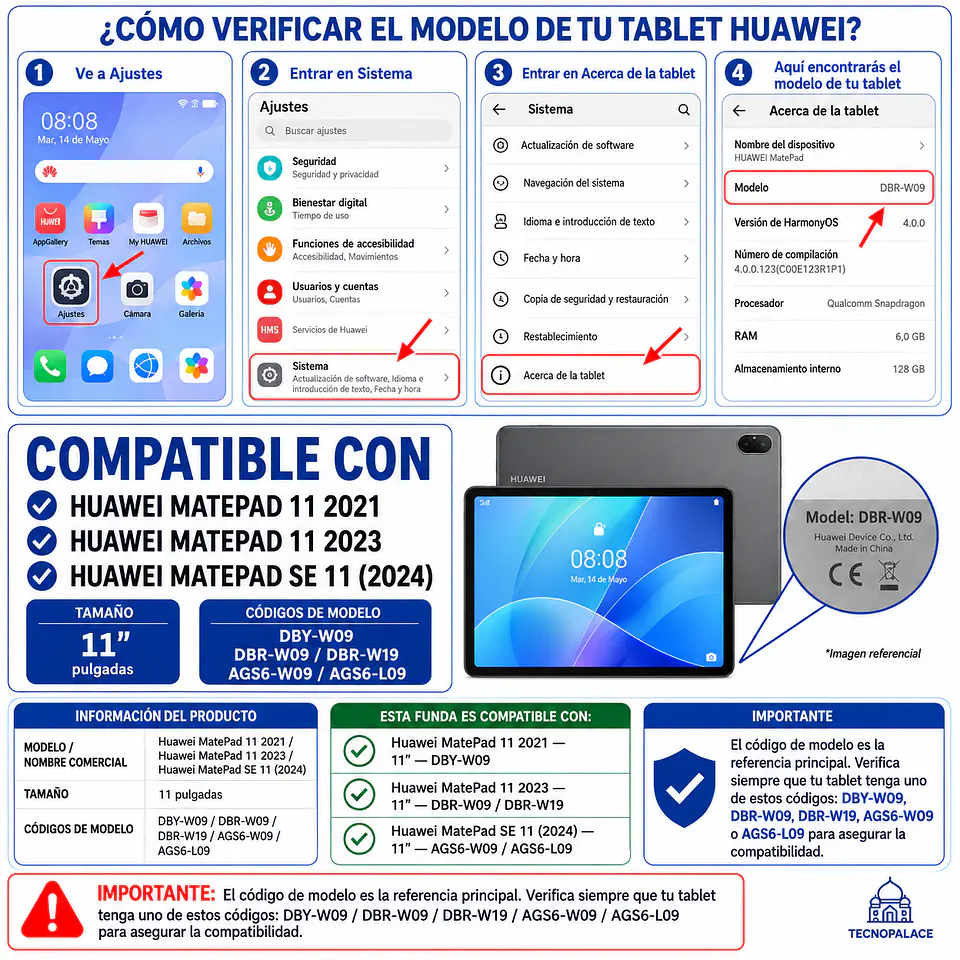 Fundas Tipo Libro Con Teclado Para Huawei MatePad SE 11