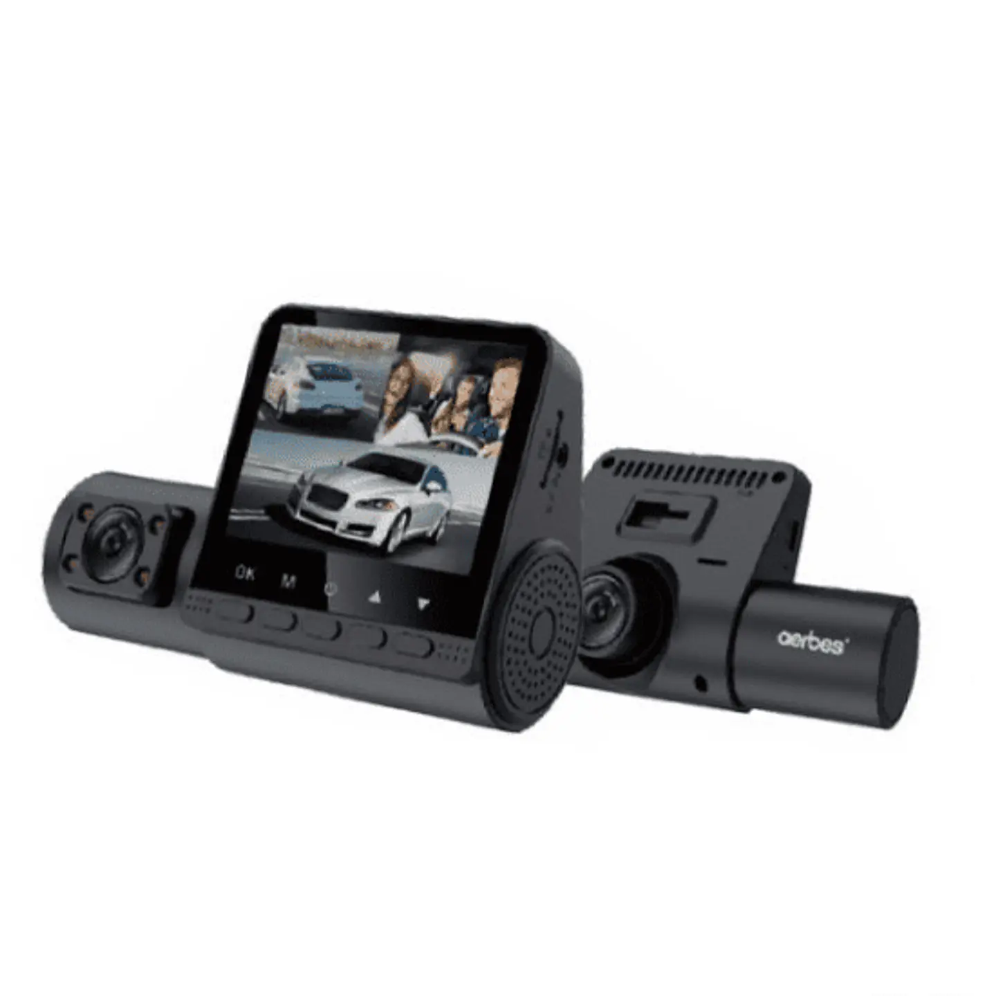 CÁMARA DASH CAM TRIPLE PARA AUTO FULL HD 1080P | VISIÓN NOCTURNA | DELANTERA + INTERIOR + TRASERA | SENSOR G | MONITOR DE ESTACIONAMIENTO 2