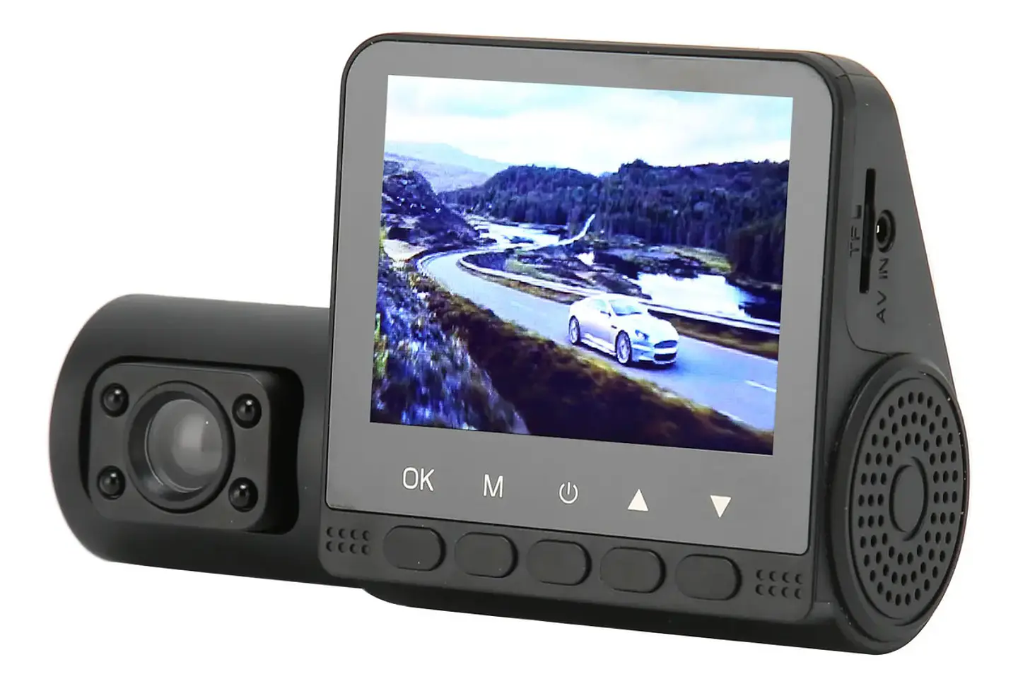 CÁMARA DASH CAM TRIPLE PARA AUTO FULL HD 1080P | VISIÓN NOCTURNA | DELANTERA + INTERIOR + TRASERA | SENSOR G | MONITOR DE ESTACIONAMIENTO 4