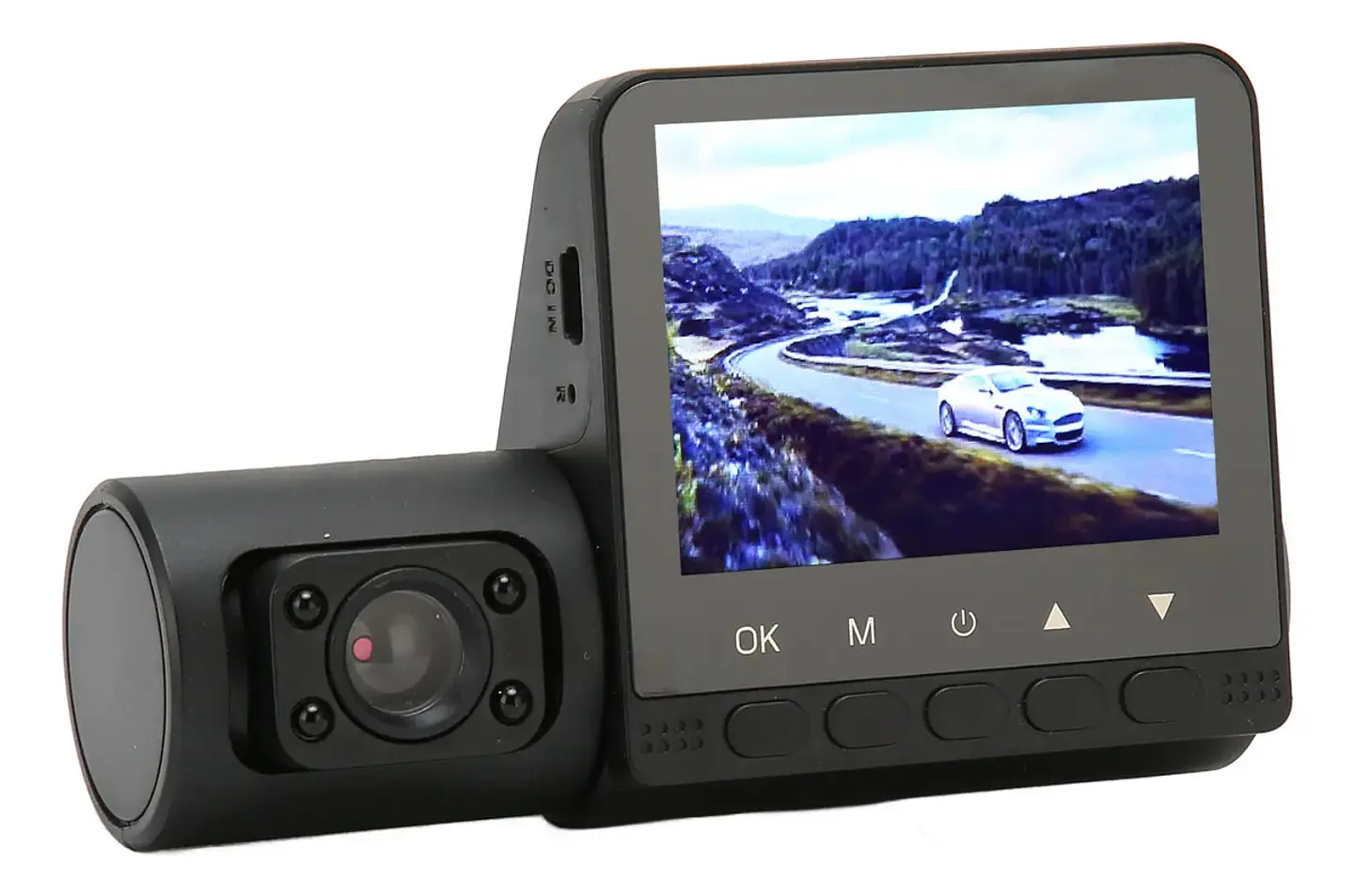 CÁMARA DASH CAM TRIPLE PARA AUTO FULL HD 1080P | VISIÓN NOCTURNA | DELANTERA + INTERIOR + TRASERA | SENSOR G | MONITOR DE ESTACIONAMIENTO 5