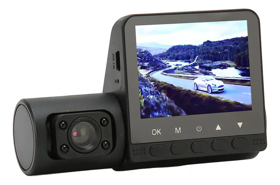CÁMARA DASH CAM TRIPLE PARA AUTO FULL HD 1080P | VISIÓN NOCTURNA | DELANTERA + INTERIOR + TRASERA | SENSOR G | MONITOR DE ESTACIONAMIENTO 5