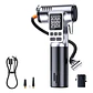 INFLADOR PORTÁTIL ELÉCTRICO PARA AUTO 150 PSI | COMPRESOR INALÁMBRICO RECARGABLE | LUZ SOS | MARTILLO DE EMERGENCIA Y CORTADOR DE CINTURÓN - Miniatura 4