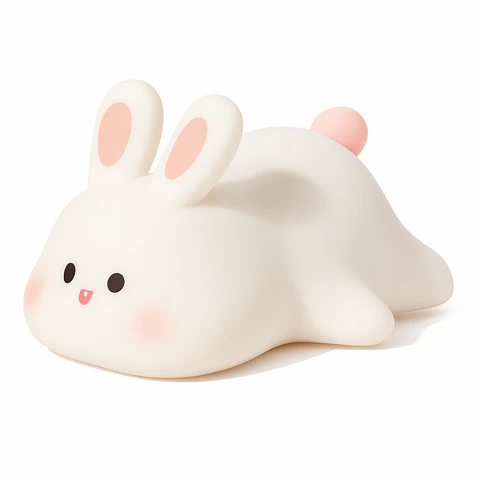 LÁMPARA LED INFANTIL ANIMALES DE SILICONA RECARGABLE USB | LUZ NOCTURNA PARA NIÑOS | 3 COLORES | TEMPORIZADOR 30 MINUTOS