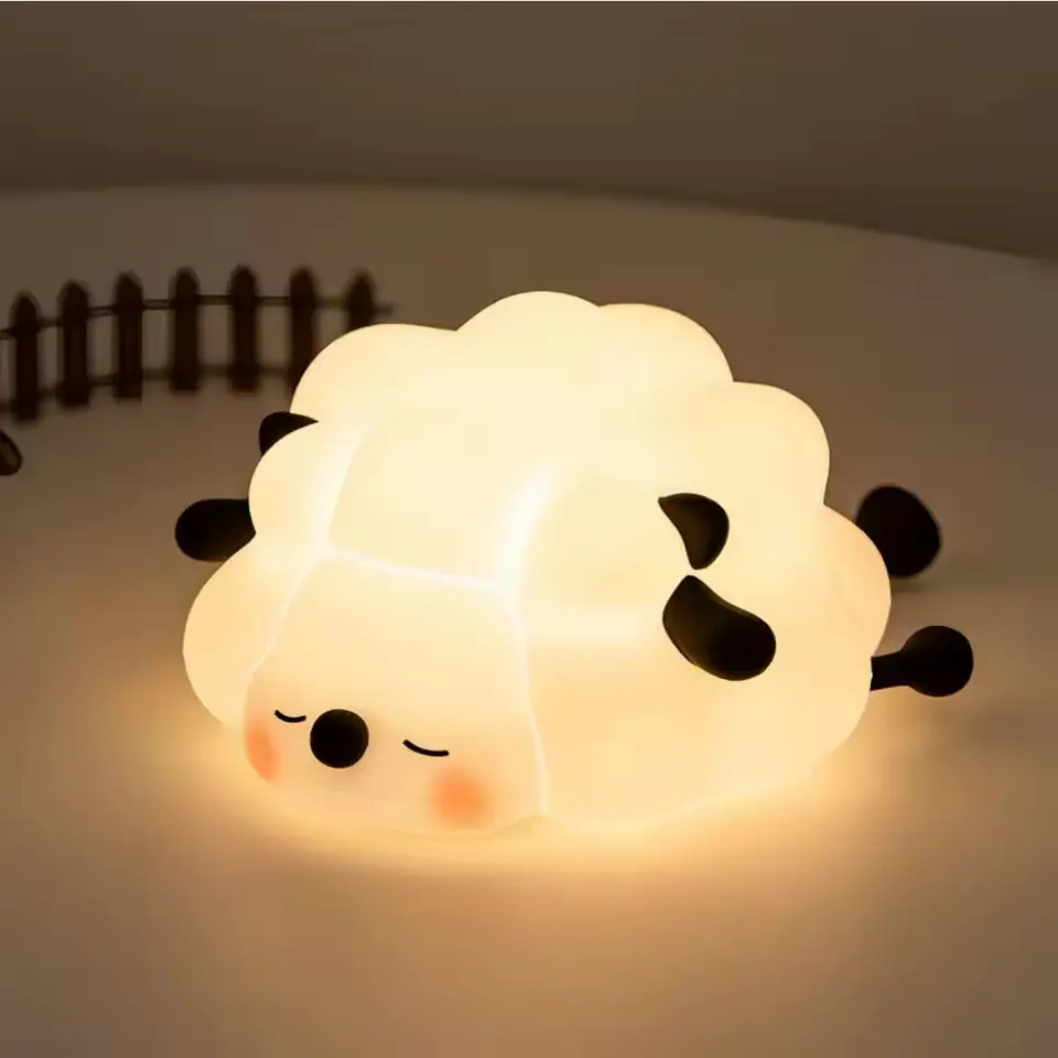 LÁMPARA LED INFANTIL ANIMALES DE SILICONA RECARGABLE USB | LUZ NOCTURNA PARA NIÑOS | 3 COLORES | TEMPORIZADOR 30 MINUTOS 4