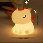 LÁMPARA LED INFANTIL ANIMALES DE SILICONA RECARGABLE USB | LUZ NOCTURNA PARA NIÑOS | 3 COLORES | TEMPORIZADOR 30 MINUTOS - Miniatura 6