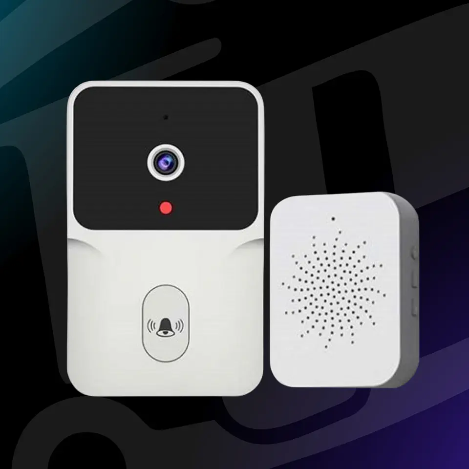 TIMBRE INTELIGENTE M8 CON CÁMARA WIFI HD | VIDEO PORTERO INALÁMBRICO | VISIÓN NOCTURNA | DETECCIÓN DE MOVIMIENTO  1