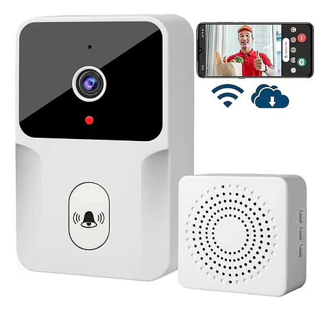 TIMBRE INTELIGENTE M8 CON CÁMARA WIFI HD | VIDEO PORTERO INALÁMBRICO | VISIÓN NOCTURNA | DETECCIÓN DE MOVIMIENTO 