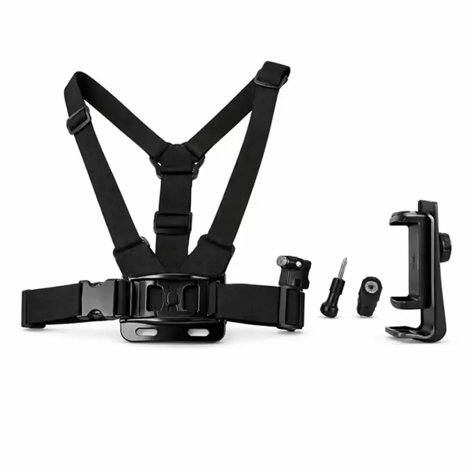 SOPORTE PARA CELULAR CON ARNÉS DE PECHO AJUSTABLE 360° | MANOS LIBRES PARA GRABAR VIDEOS POV, DEPORTES Y STREAMING 2