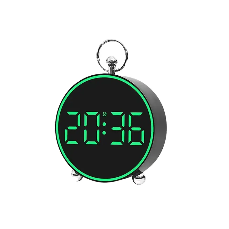 RELOJ DESPERTADOR DIGITAL LED CON ALARMA | PANTALLA HD | BRILLO AJUSTABLE | DORMIR | USB Y PILAS 2