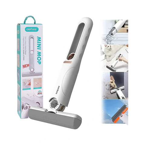 MINI TRAPEADOR PORTÁTIL PLEGABLE | MOPA DE LIMPIEZA MULTIUSO PARA ESCRITORIO, VIDRIOS, COCINA Y HOGAR