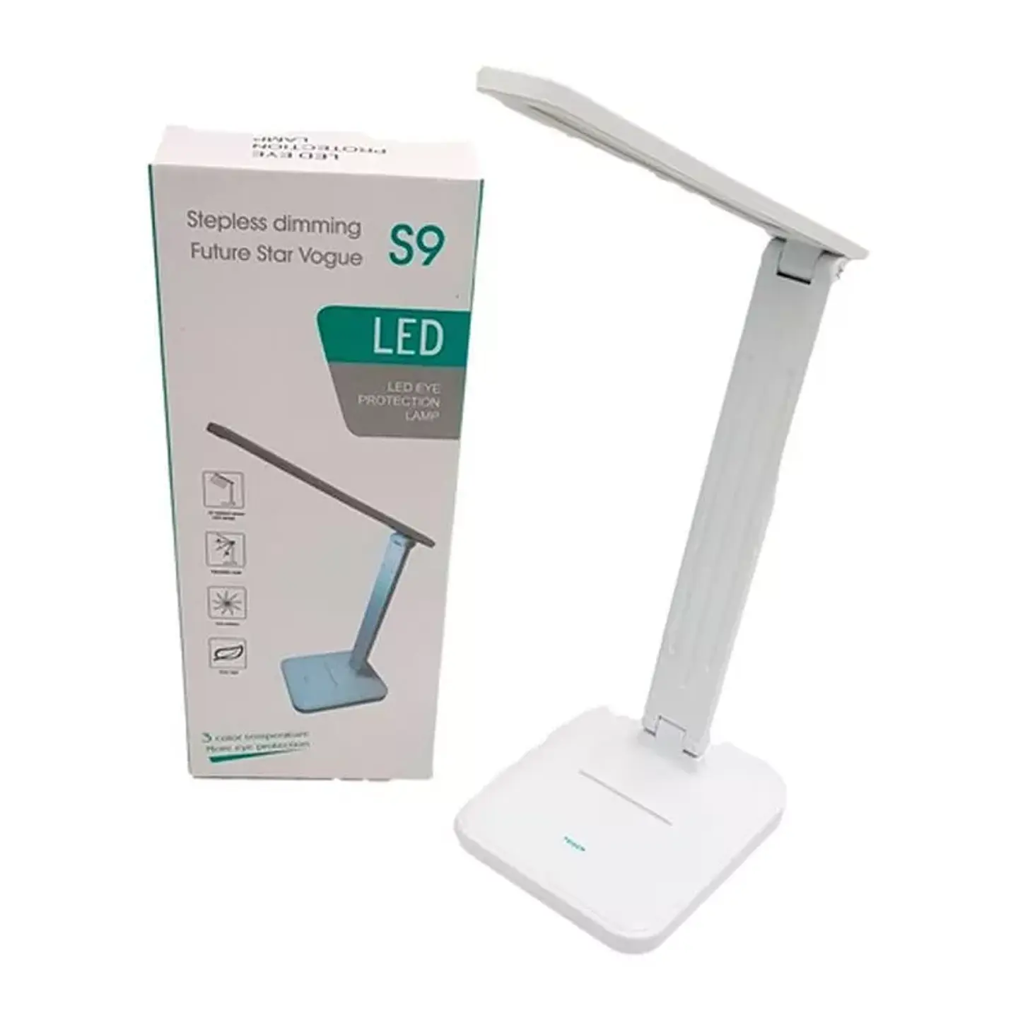 LÁMPARA LED DE ESCRITORIO S9 RECARGABLE | CONTROL TÁCTIL | BRILLO AJUSTABLE | CUELLO FLEXIBLE | 22 LED 2