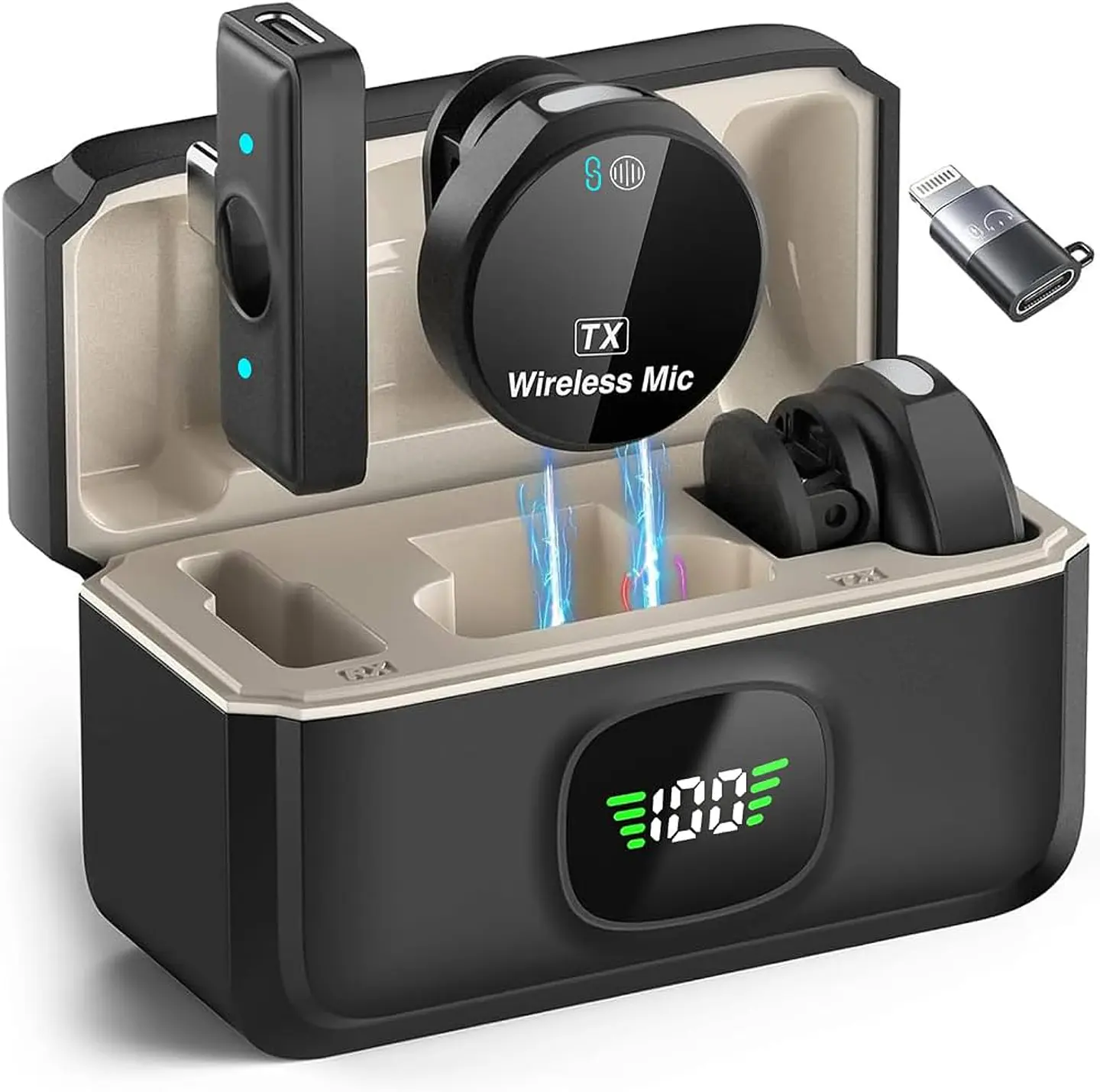 MICRÓFONO INALÁMBRICO BYZ BL-F38 ORIGINAL | 2,4 GHz | HASTA 25 METROS | AUDIO HD PARA CELULAR, VIDEOS Y STREAMING 3