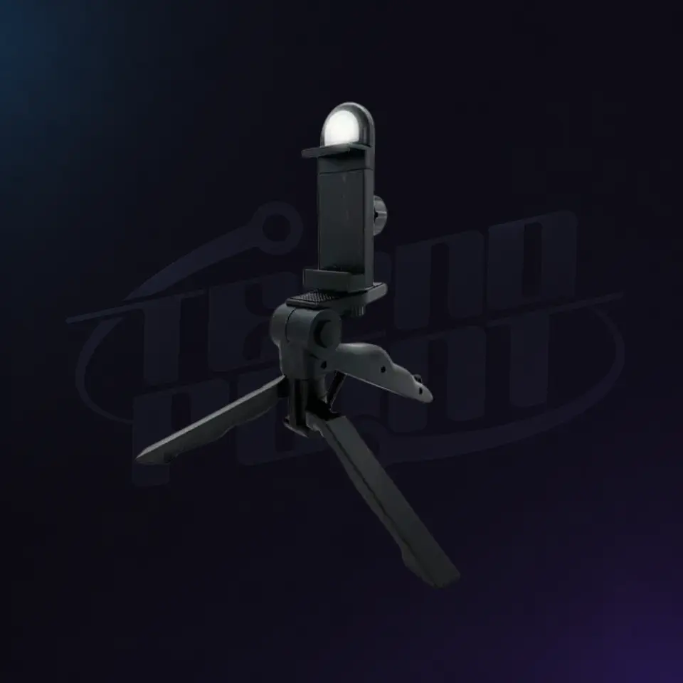 SOPORTE TRÍPODE PARA CELULAR K-02 CON LUZ LED Y CONTROL BLUETOOTH | PALO SELFIE PLEGABLE PARA VIDEOS, TIKTOK Y STREAMING 1