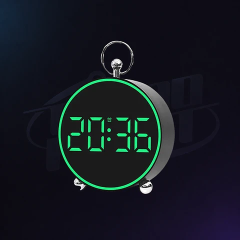 RELOJ DESPERTADOR DIGITAL LED CON ALARMA | PANTALLA HD | BRILLO AJUSTABLE | DORMIR | USB Y PILAS