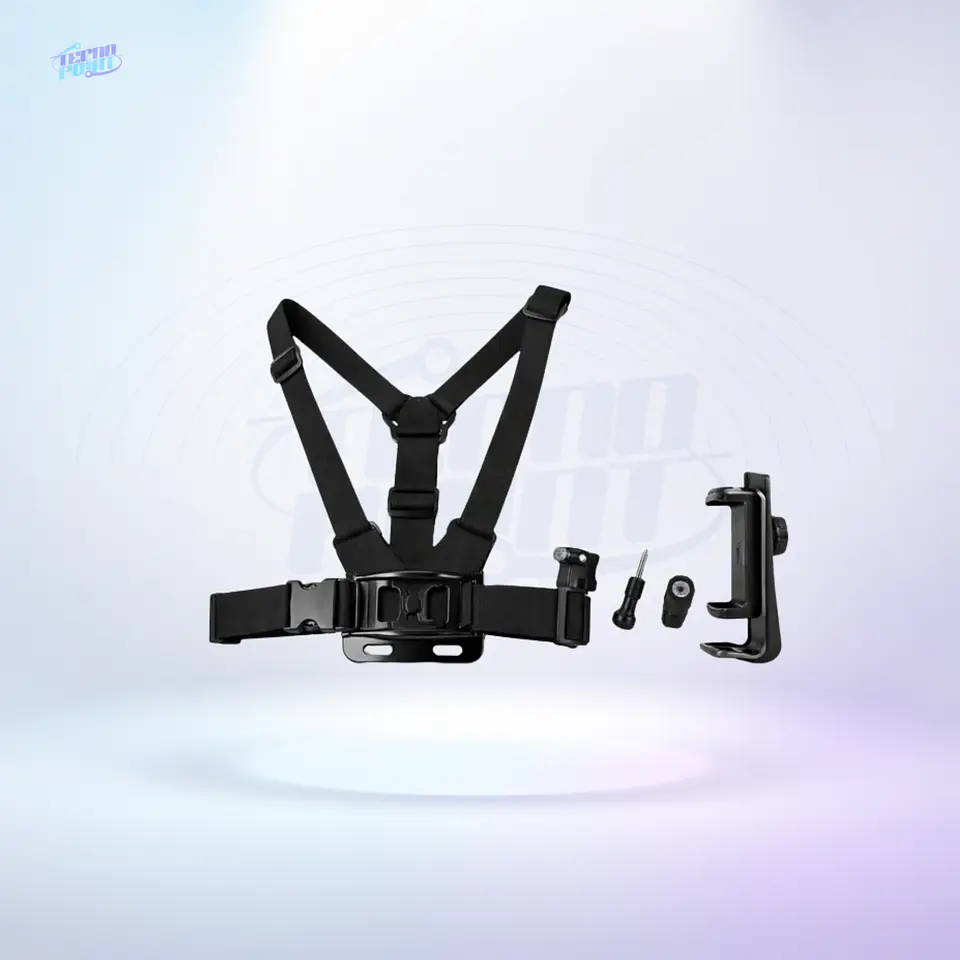 SOPORTE PARA CELULAR CON ARNÉS DE PECHO AJUSTABLE 360° | MANOS LIBRES PARA GRABAR VIDEOS POV, DEPORTES Y STREAMING 1