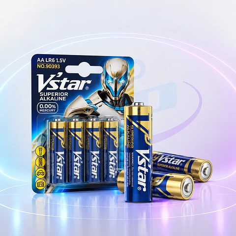 Pilas AA Vstar Superior Alcalinas 1.5V – Pack 4 Unidades | Alcalinas