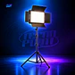 KIT PANEL LED RL-1200 + TRÍPODE 2.1M | LUZ PROFESIONAL REGULABLE 2850K–6500K CON BARNDOORS Y MANDO REMOTO - Miniatura 1