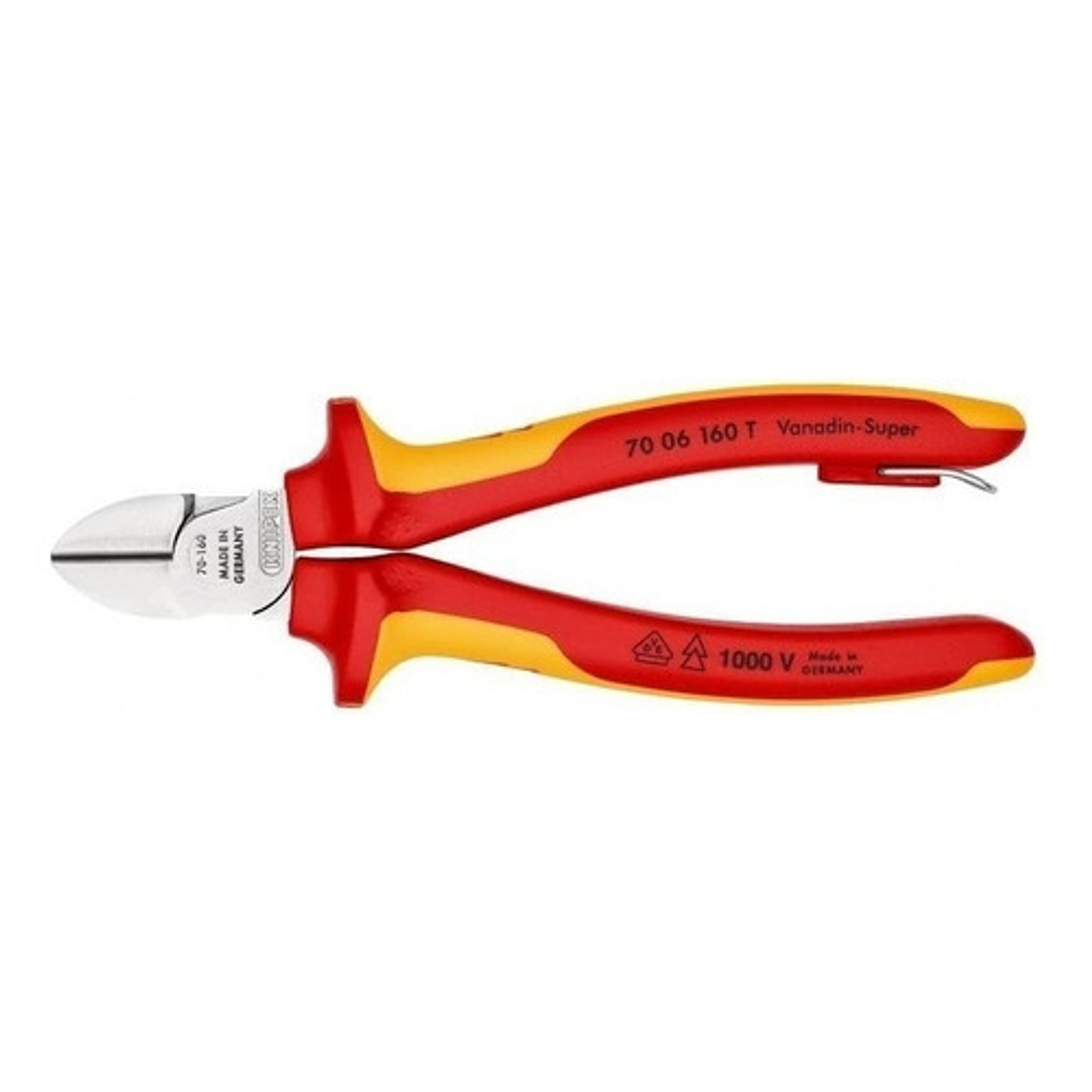 Alicate Corte Diagonal Aislado 6.1/2'' 1000V Knipex - Alta Precisión y Seguridad 2
