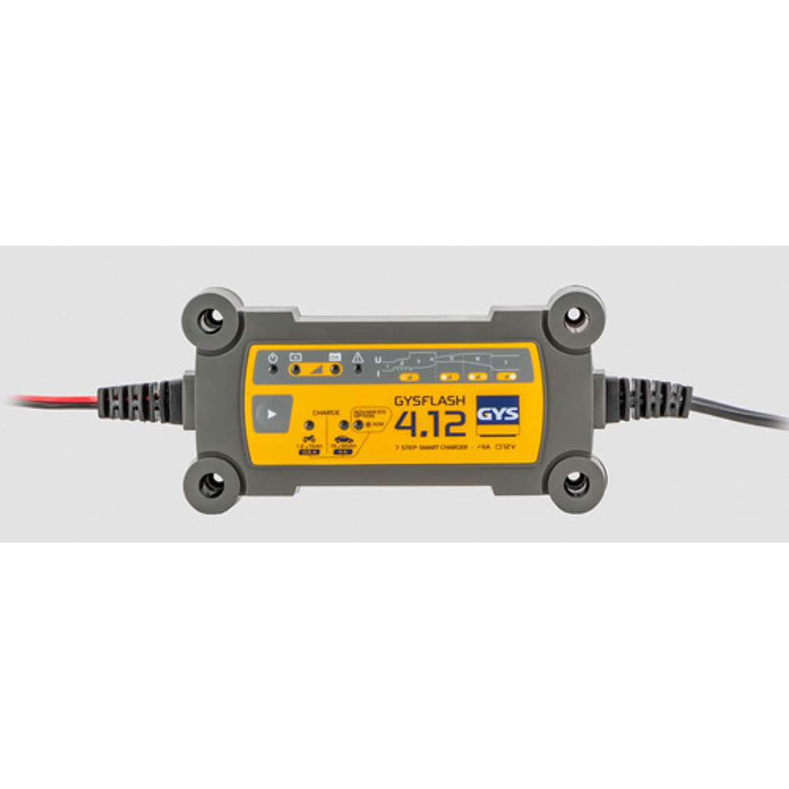 Cargador Gysflash 4.12, 12V, 4A - Carga rápida para Baterías de Autos y Motos 1