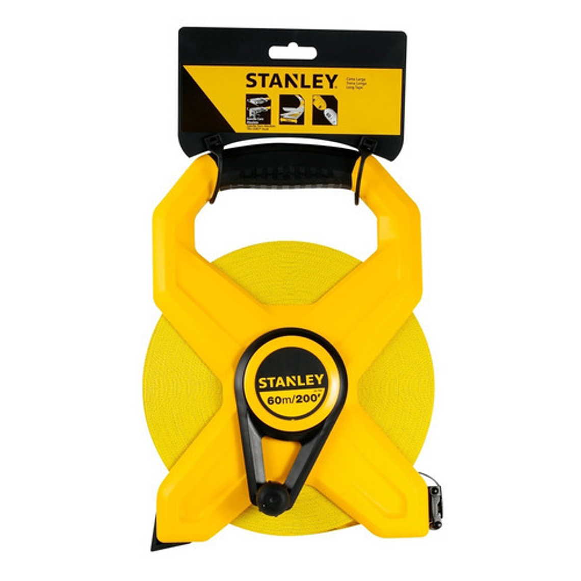 Cinta Métrica de Fibra de Vidrio Stanley 60m con Carril 34-794S 4