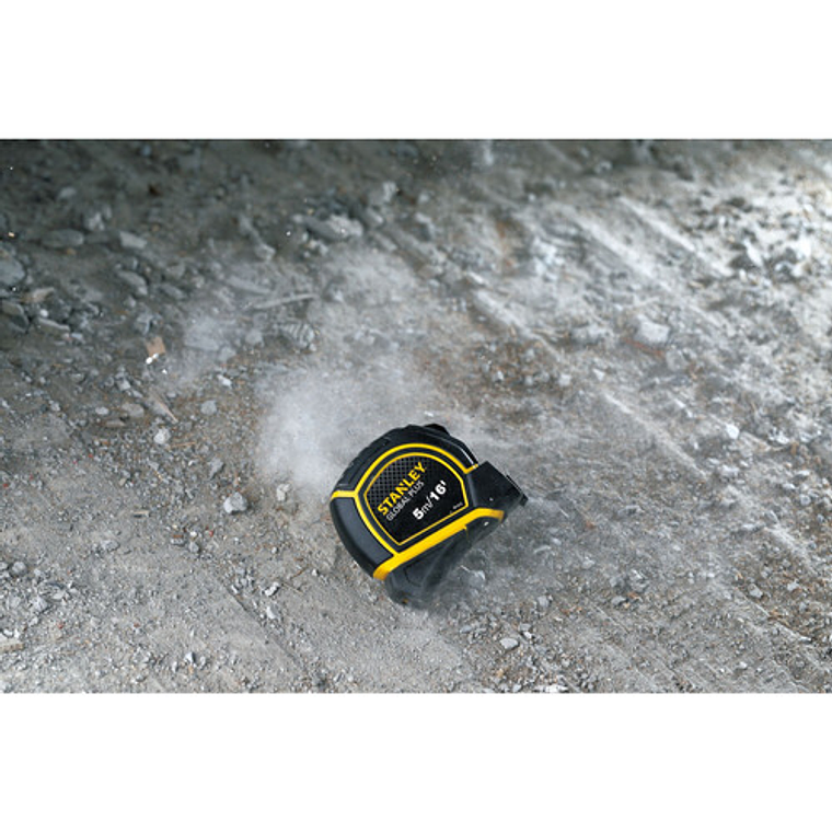 Cinta Métrica Stanley Global Plus 5m/16' con Recubrimiento de Nylon y Gancho de Precisión 3