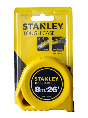Huincha de Medir Stanley 8m con Estuche Resistente