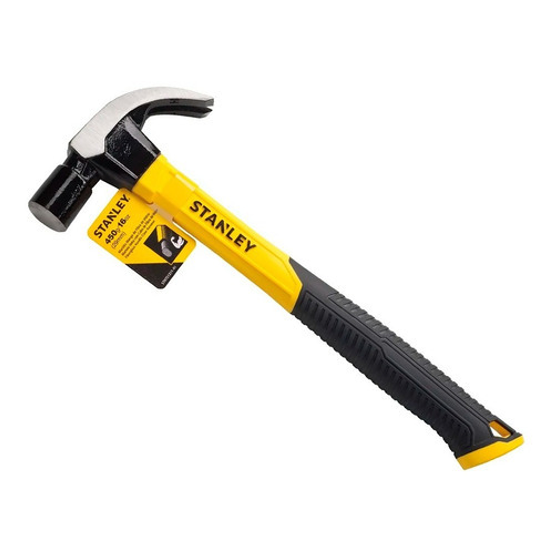 Martillo Stanley 16oz con Mango de Fibra de Vidrio Antivibración 4