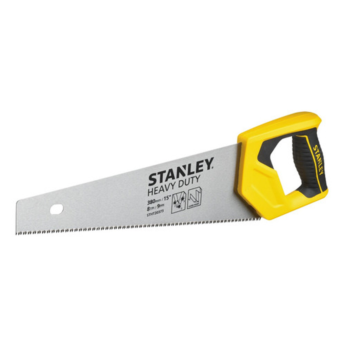 Serrucho Stanley 15'' (381mm) Mango Bi-material con Dientes Afilados y Endurecidos 4