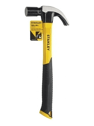 Martillo Stanley 20oz con Mango de Fibra de Vidrio, Cabeza Biselada y Reforzada
