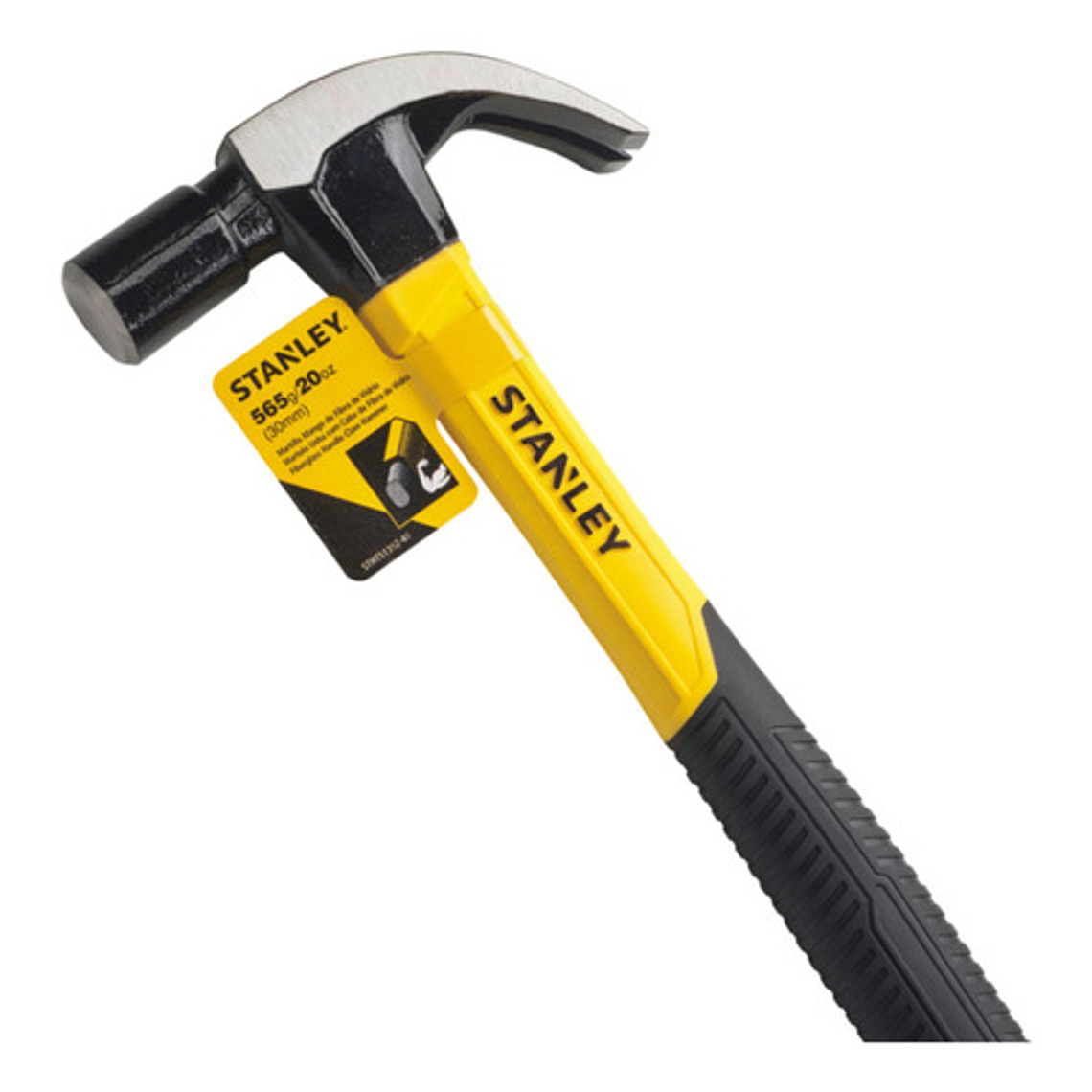 Martillo Stanley 20oz con Mango de Fibra de Vidrio, Cabeza Biselada y Reforzada 2