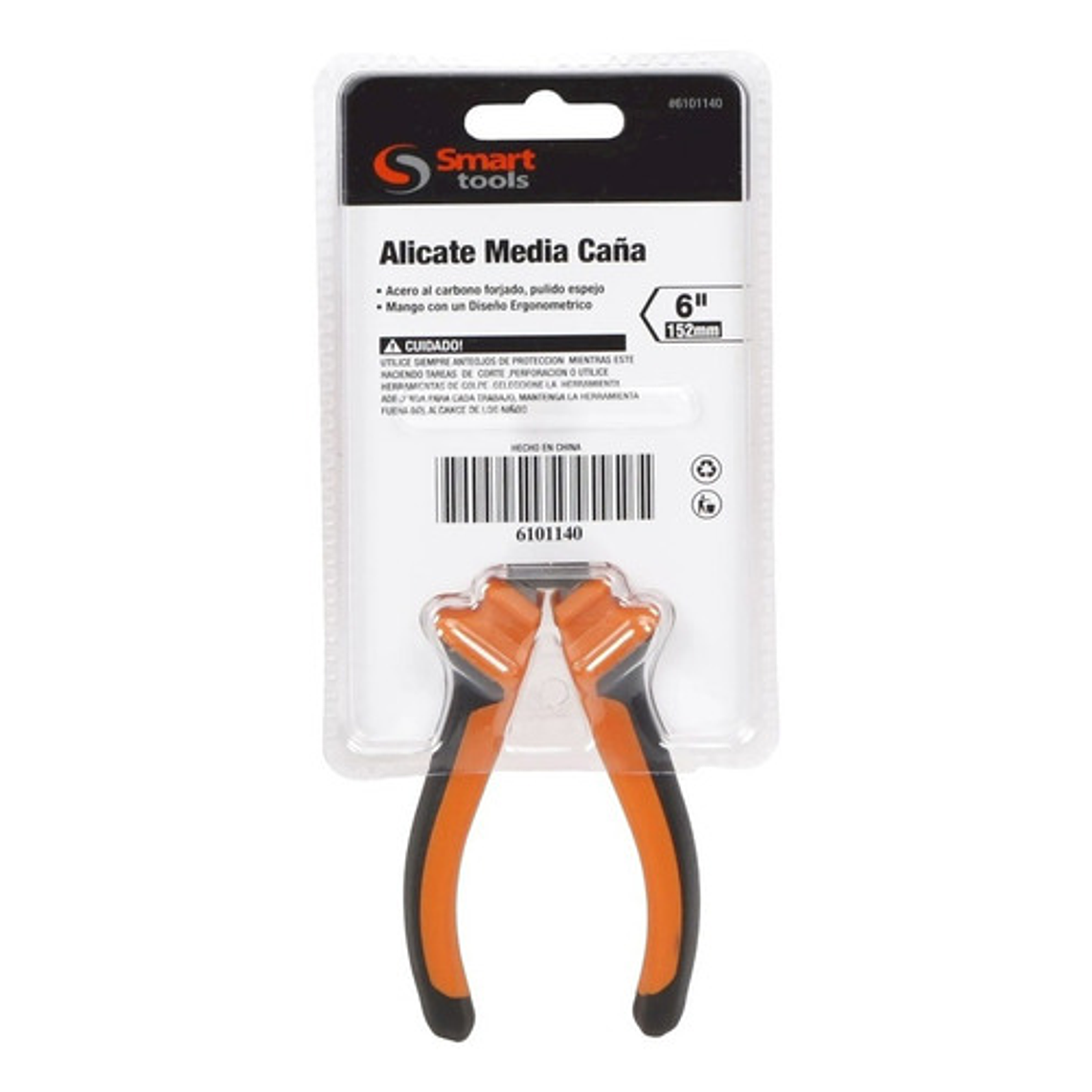 Alicate Punta Media Caña 6