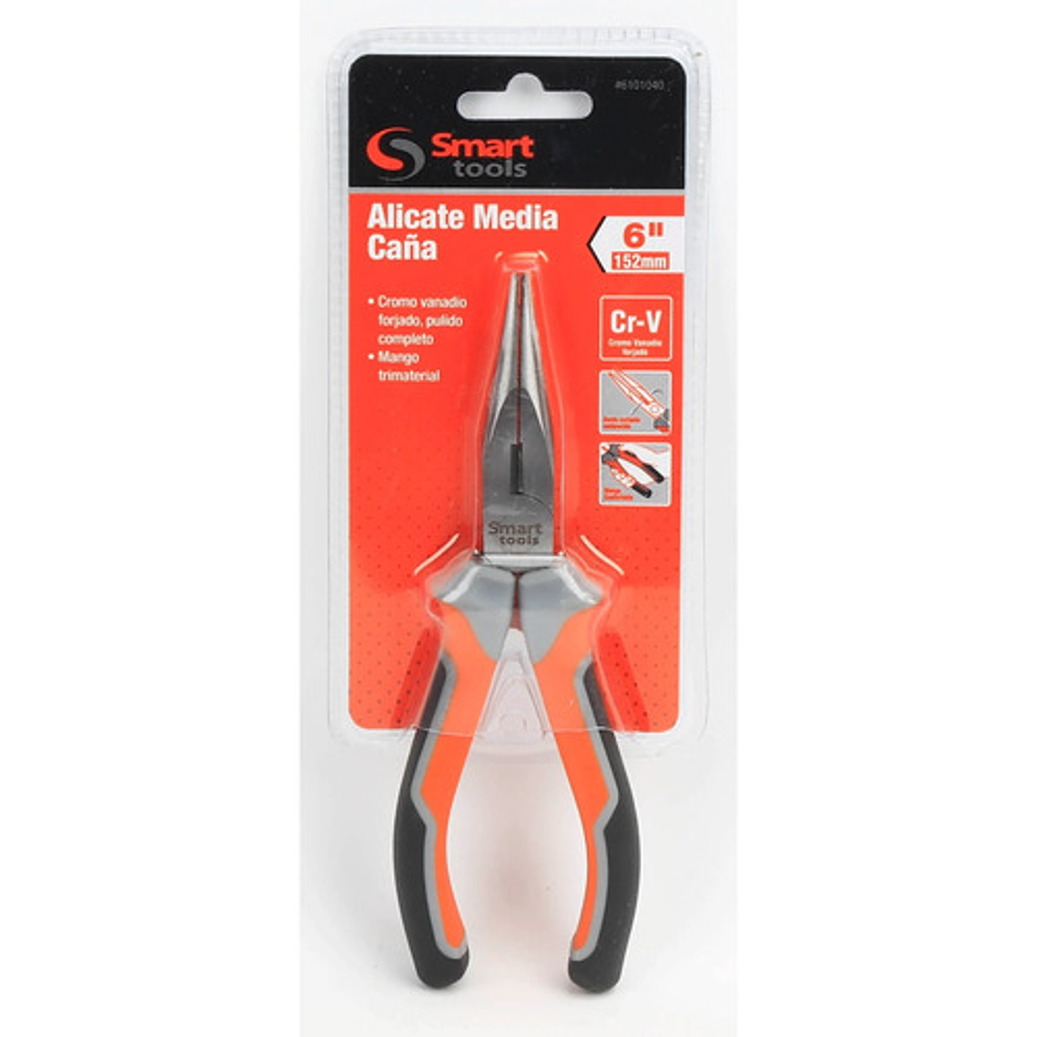 Alicate Punta Media Caña 6