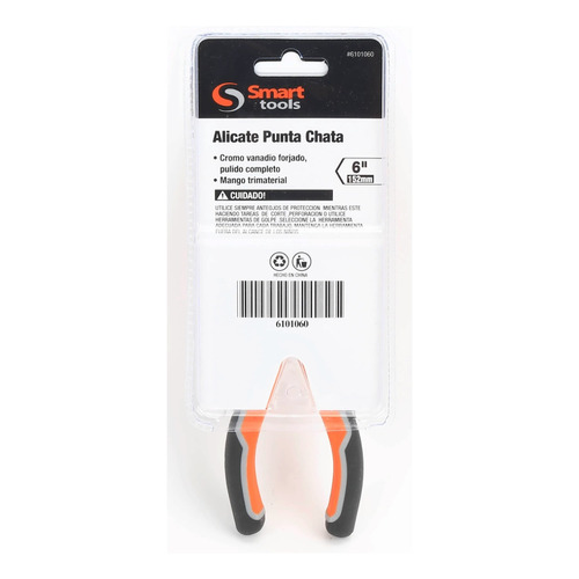 Alicate Punta Plana 6