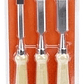 Juego de Formones Cinceles 3 Piezas con Mango de Madera Smart Tools - Aceros al Carbono - Miniatura 2