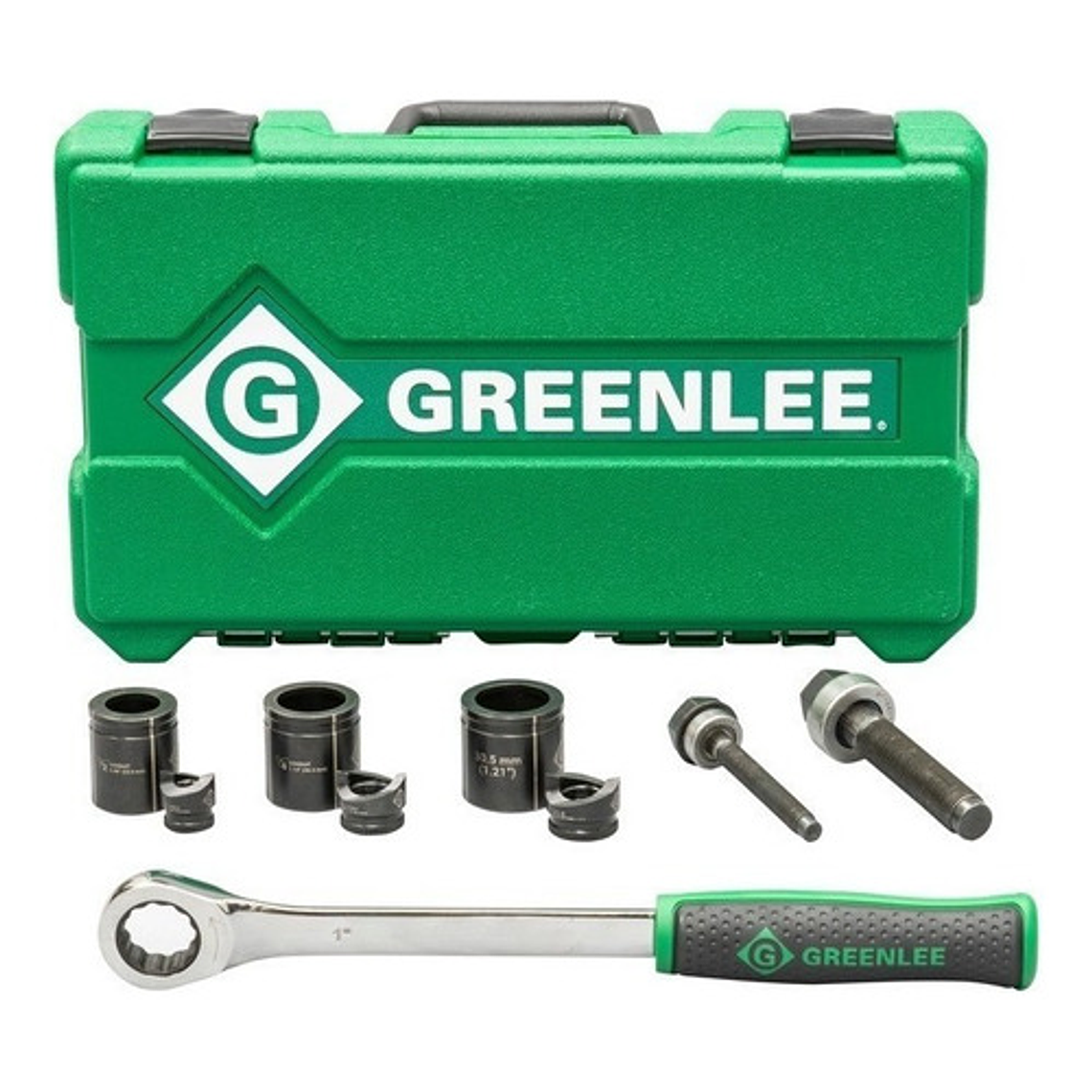 Juego de Sacabocados GREENLEE 7238SB con Trinquete y Tecnología SlugBuster® 1/2