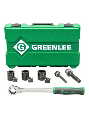 Juego de Sacabocados GREENLEE 7238SB con Trinquete y Tecnología SlugBuster® 1/2