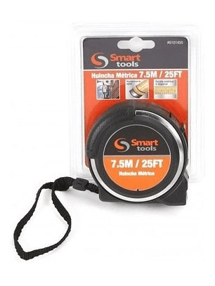 Huincha Métrica de 7.5 Metros con Acero Inoxidable y Recubrimiento de Nylon