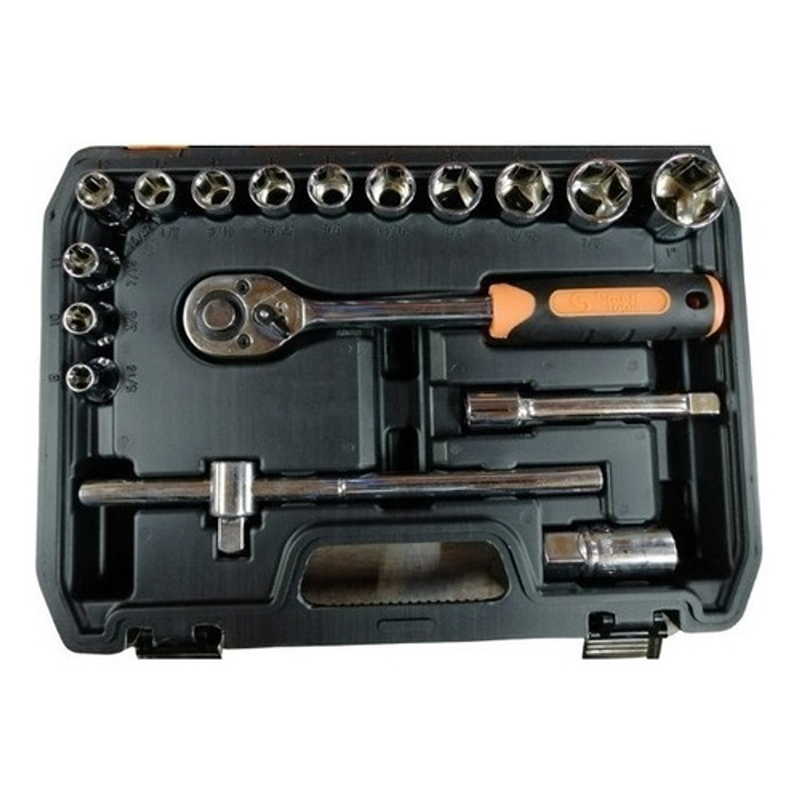 Juego de Dados 1/2'' 17 piezas SAE 5/16'' a 1'' Acero CRV Smart-Tools 4