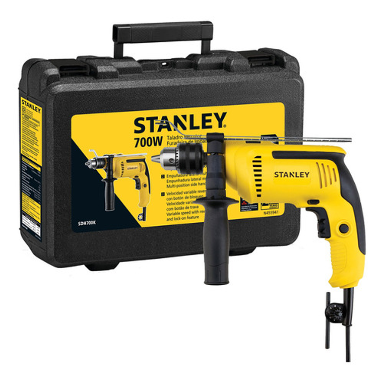 Taladro Percutor Stanley SDH700K-B2C 700W con Maletín - Potente y Compacto 1