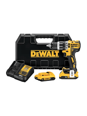 Kit Taladro Percutor y Atornillador Inalámbrico 20V MAX XR DEWALT 1/2
