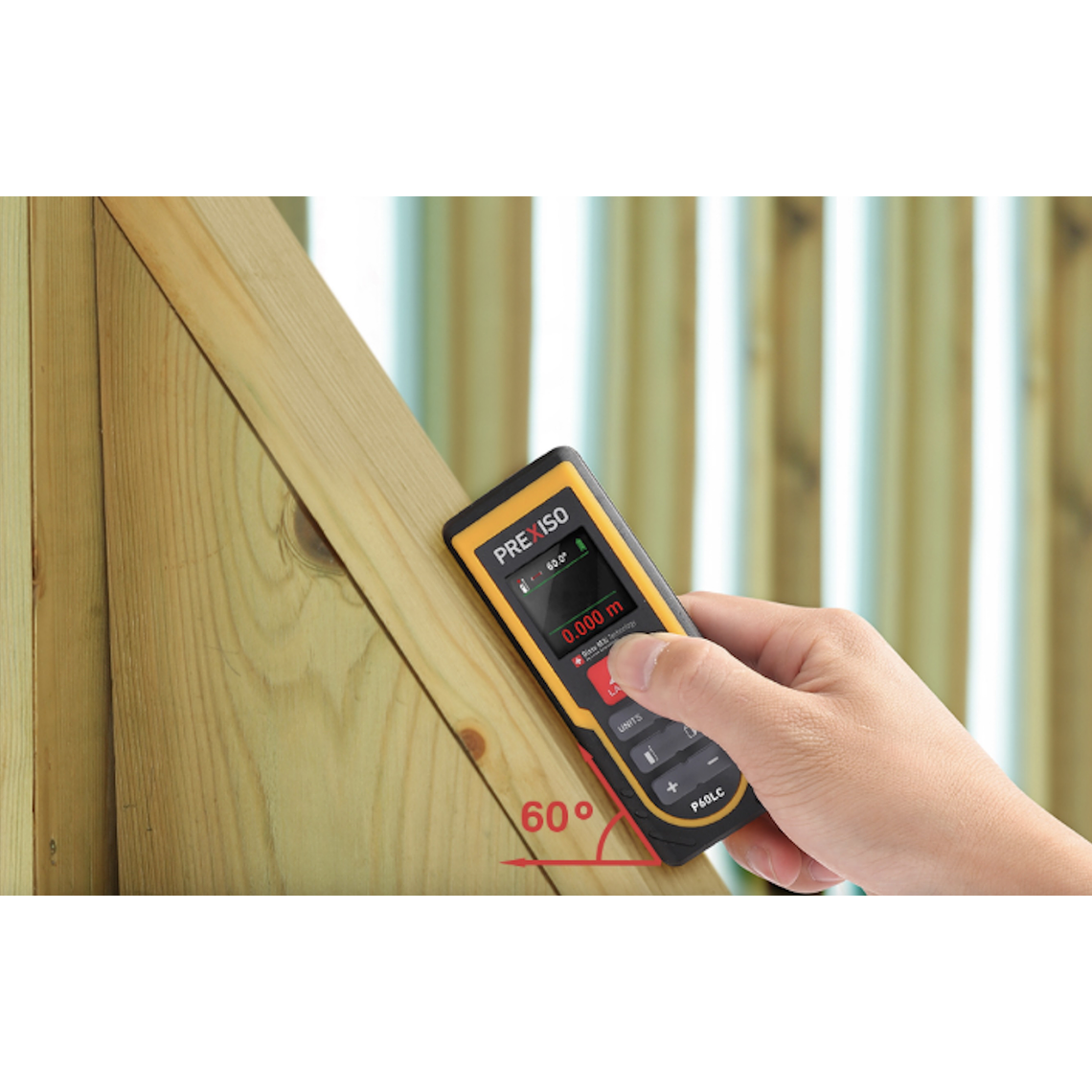 Medidor Láser Profesional PREXISO P60LC 60 mts - Medición Precisa de Área, Volumen y Distancia 2