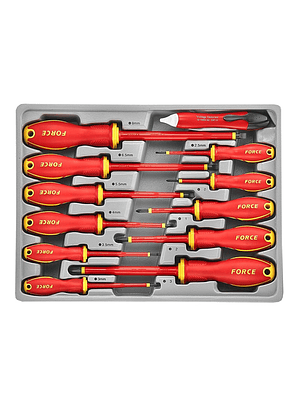 Juego de Destornilladores Aislados 1000V Force - Set de 12 Piezas Profesionales